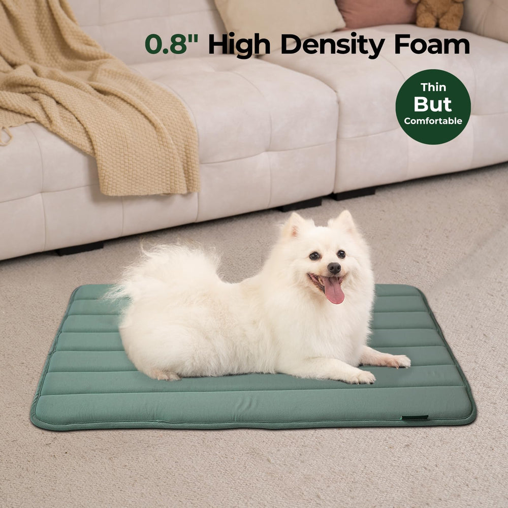 BALANCE crate pad water-resistant top protects foam from spills.