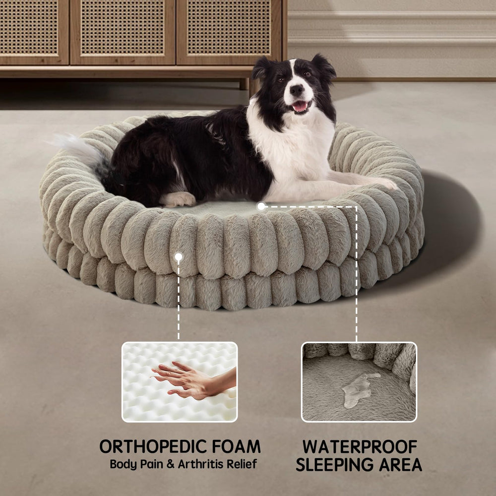 BALANCE Donut Bed anti-slip bottom keeps bed from sliding on smooth floors.