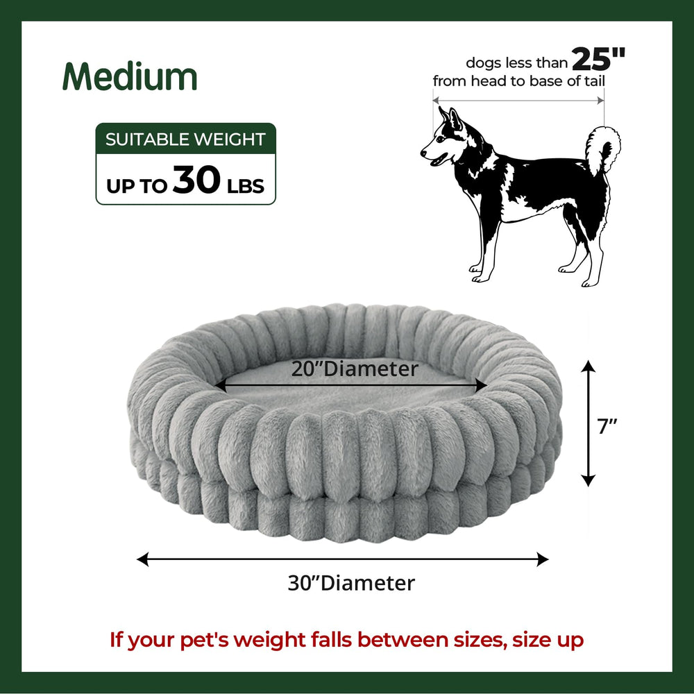 BALANCE Donut Bed anti-slip bottom keeps bed in place.