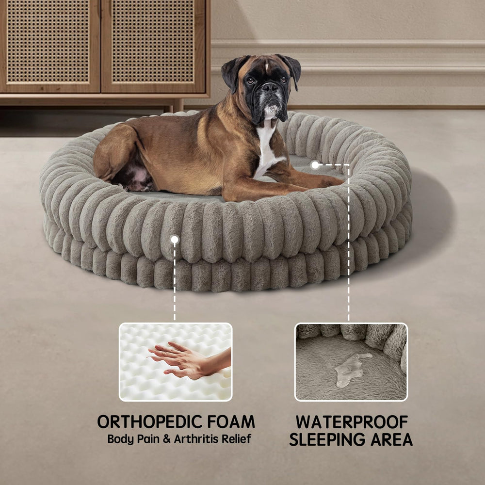 BALANCE Donut Bed egg crate bottom providing stable shape and joint support