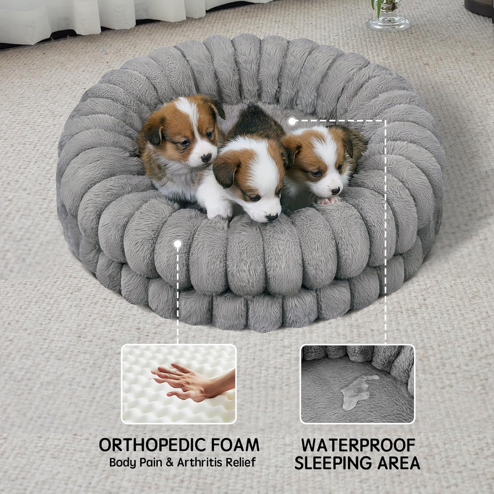 BALANCE Donut Bed with non-slip bottom for secure placement on slick floors