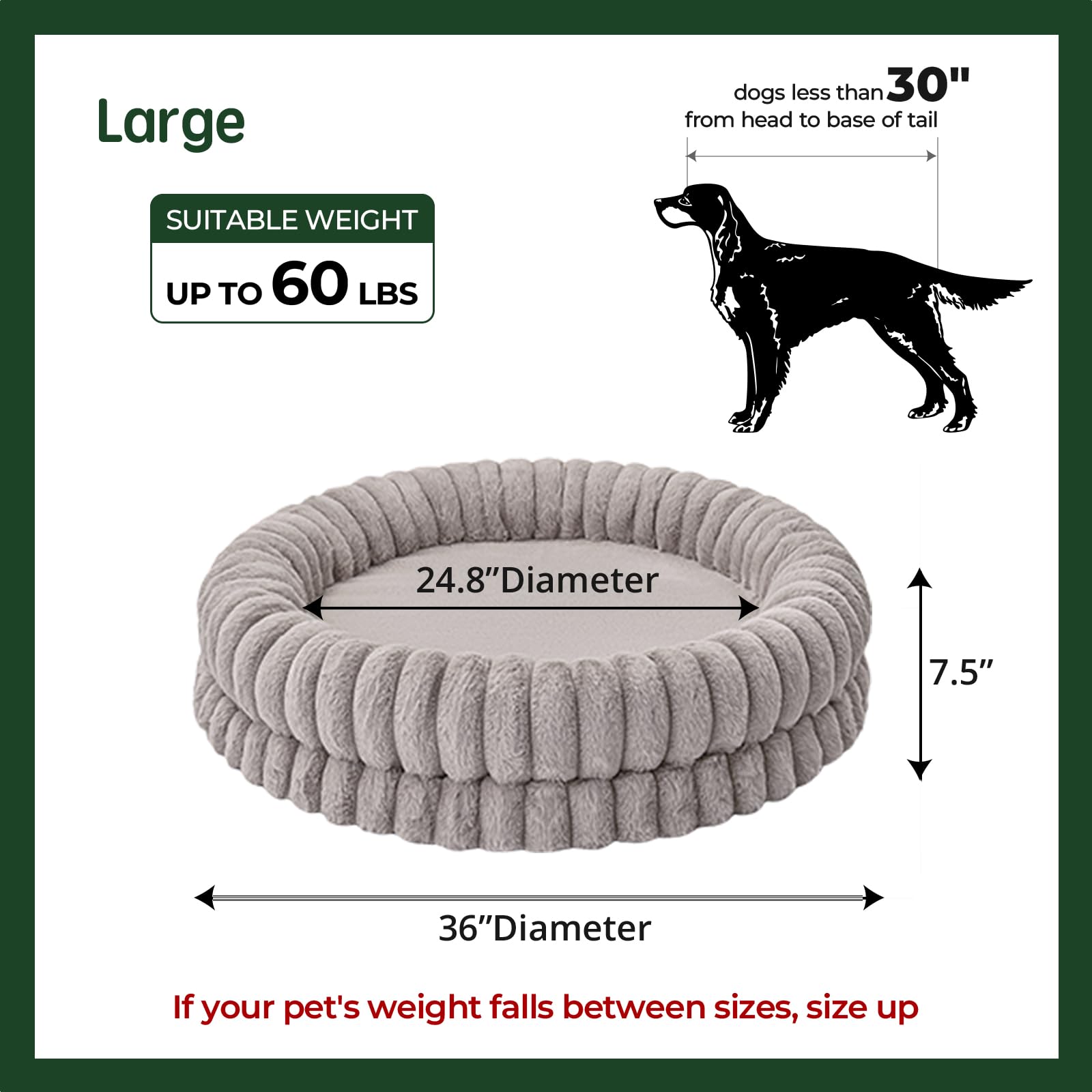 BALANCE Donut Bed removable cushion makes washing quick and easy.