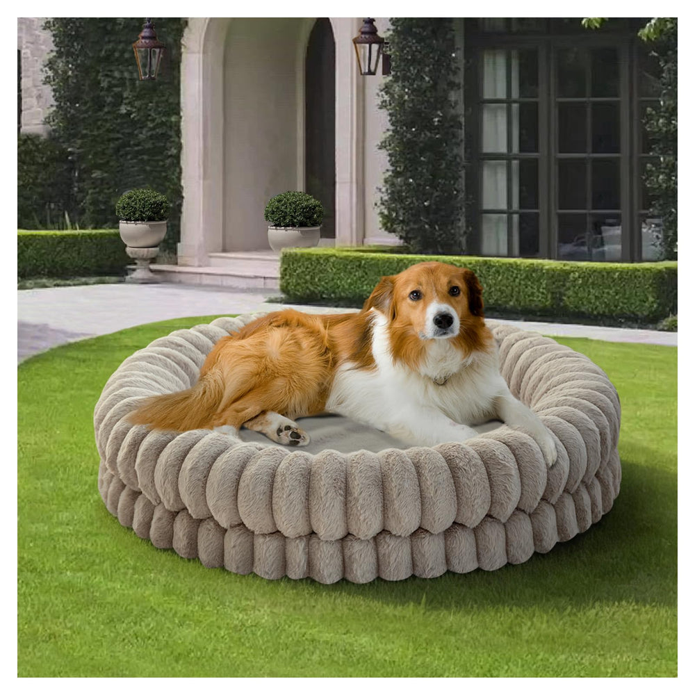 BALANCE Donut Bed round 36-Inch overview showing cozy support for large dogs.