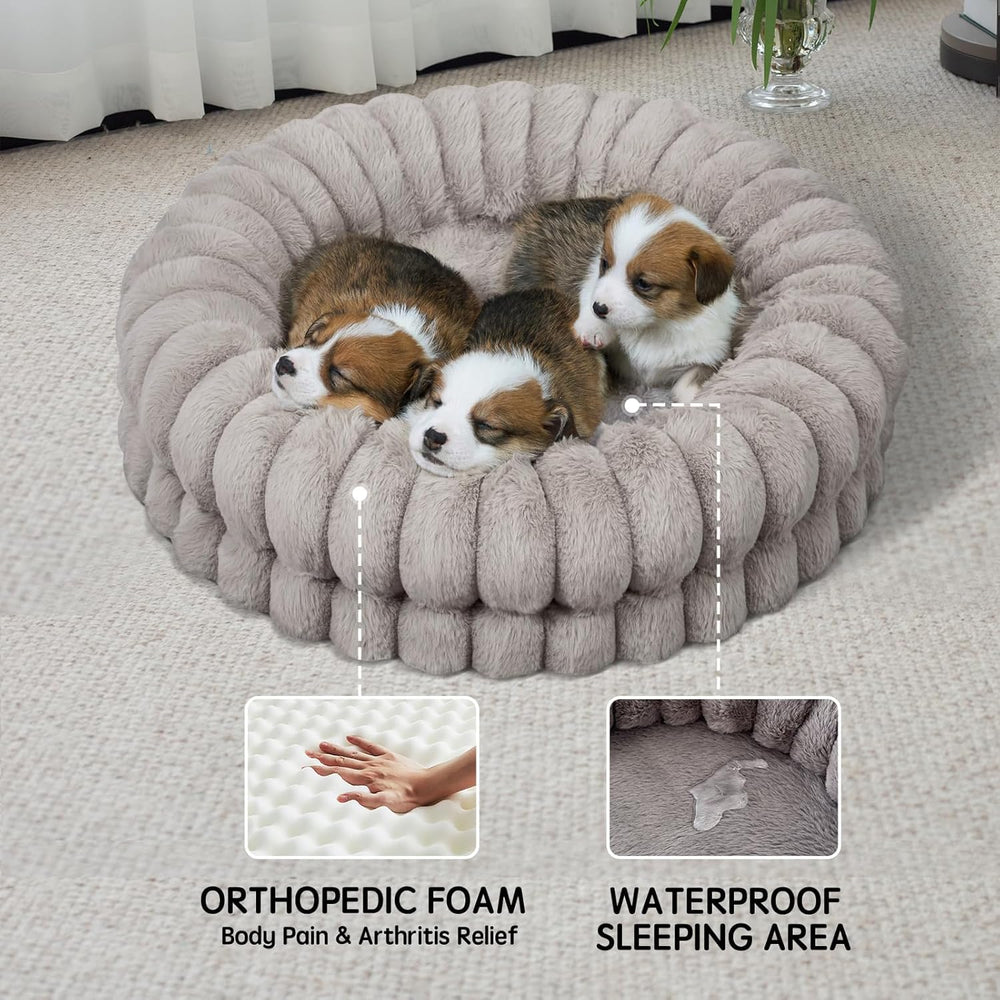 BALANCE Donut Bed anti-slip bottom prevents sliding on tiled floors