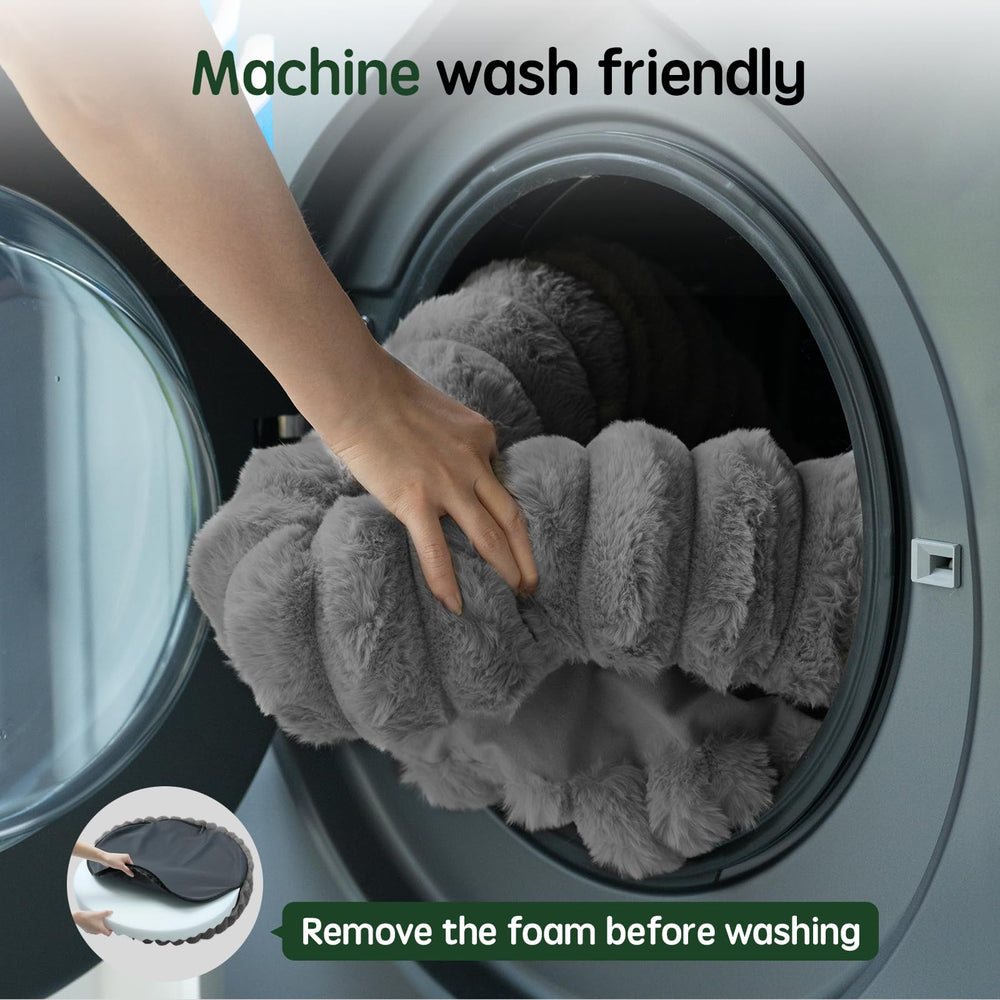 BALANCE large 43-inch bed on floor with dogs lounging