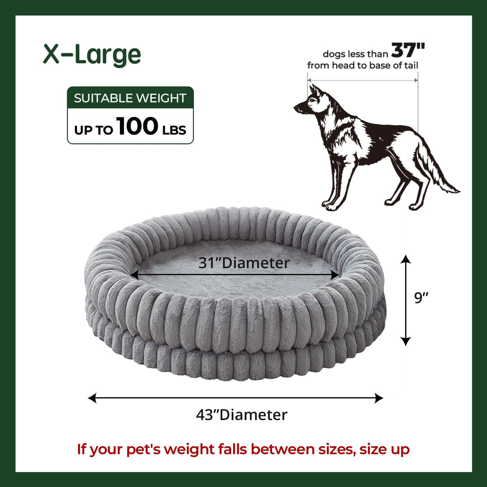 BALANCE donut bed removable cover for easy cold-water machine wash