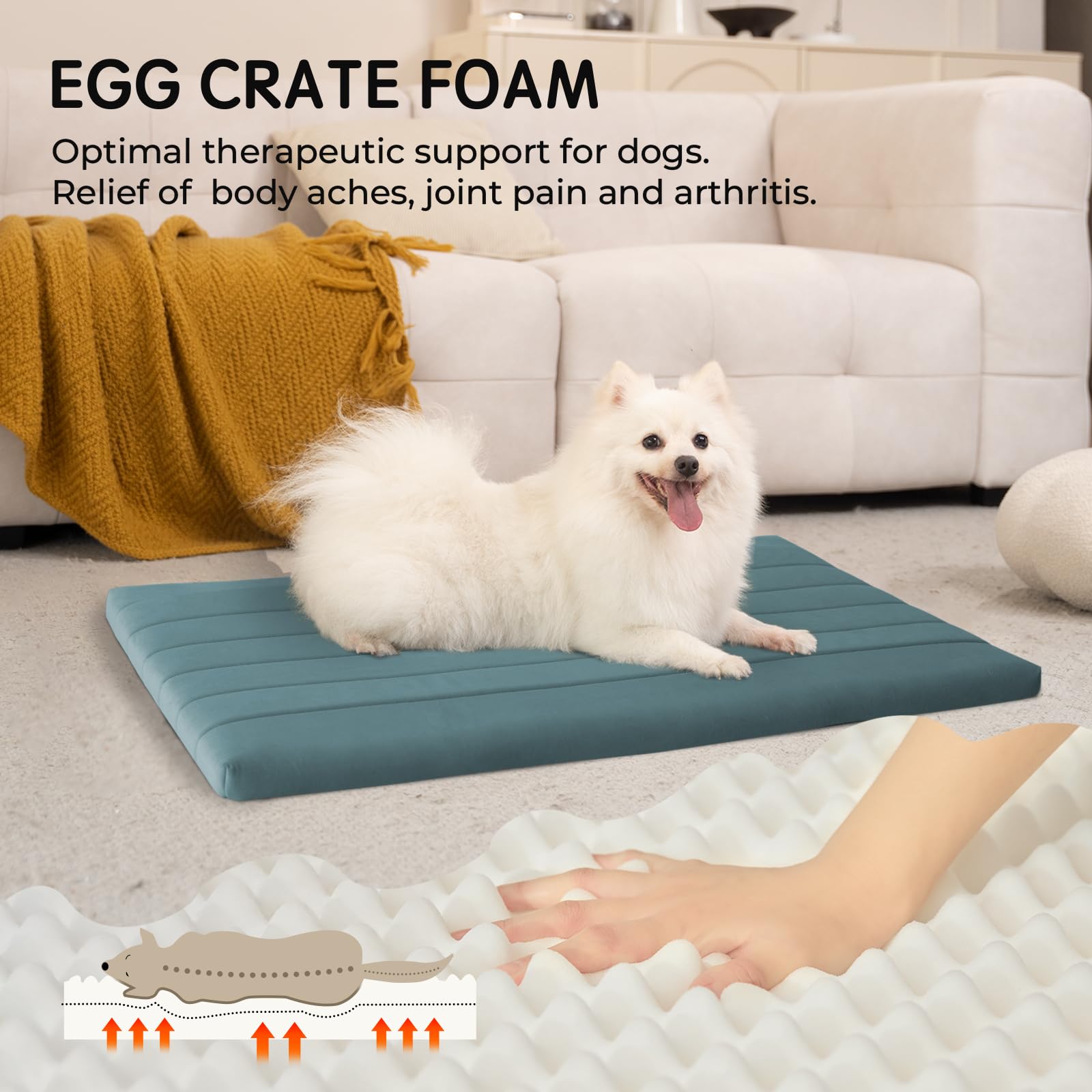BALANCE orthopedic egg crate foam cushions joints for long naps