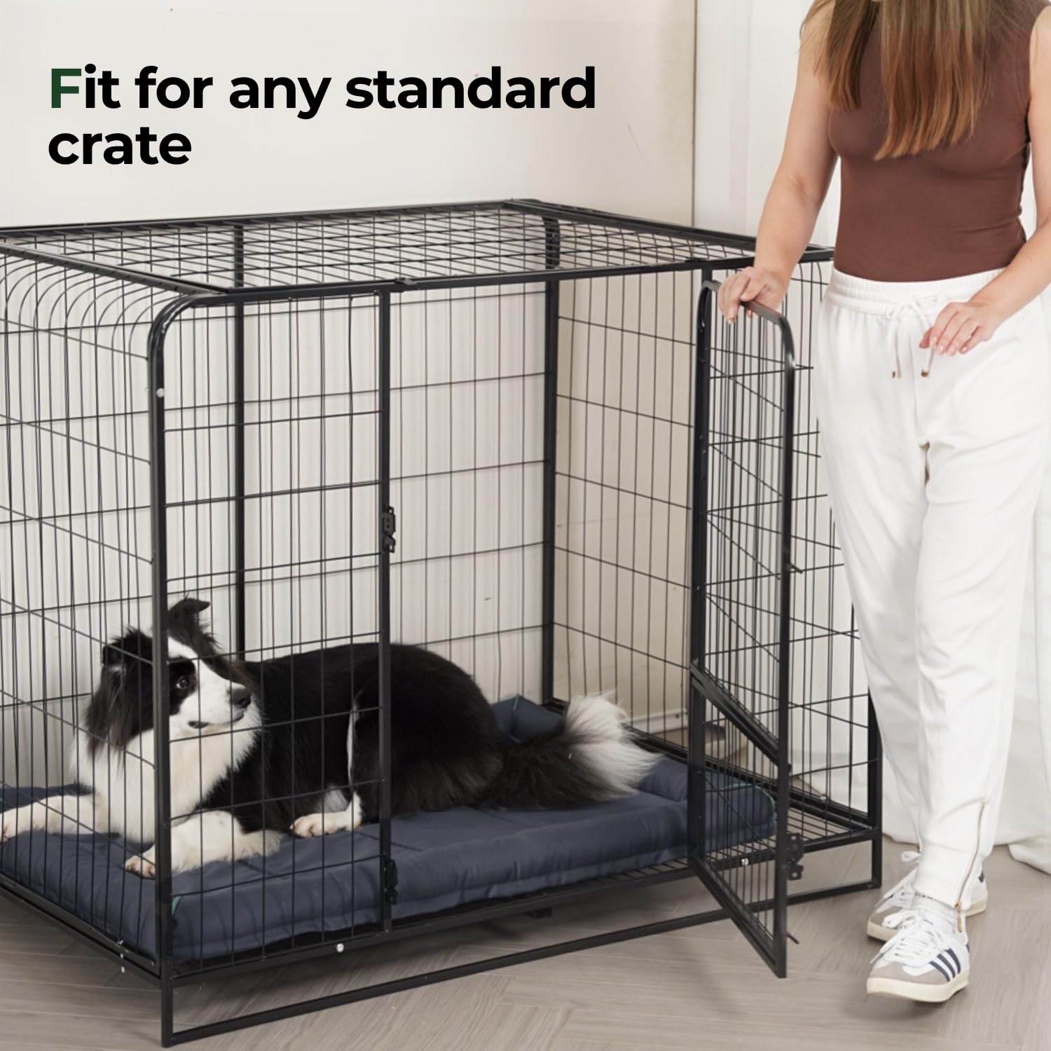 Lightweight BALANCE Oxford bed is easy to move between rooms and crates.