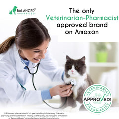 Balanced Breed Cat Respiratory Support chews for breathing and nasal comfort.