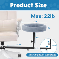 BALAPET adjustable shelf cat nest: customize height for chair and cat comfort.
