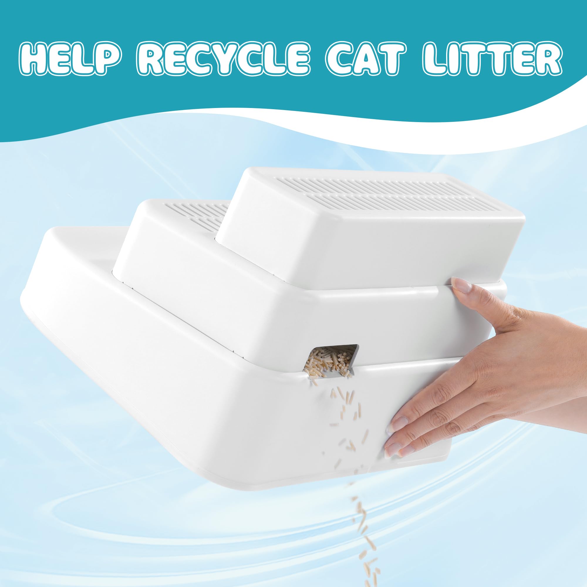 BALAPET detachable litter trapper simplifies litter recycling back into the box