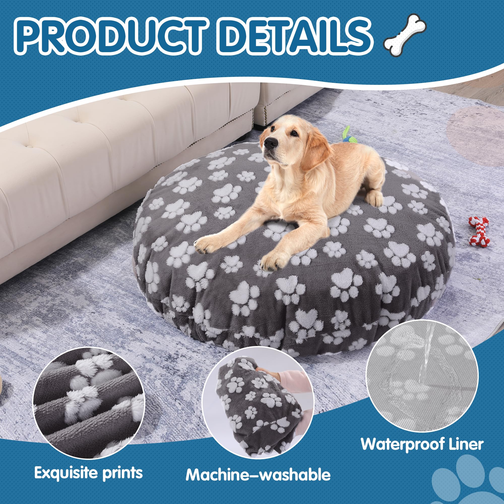 BALAPET double sided design offers two looks for pet bedroom