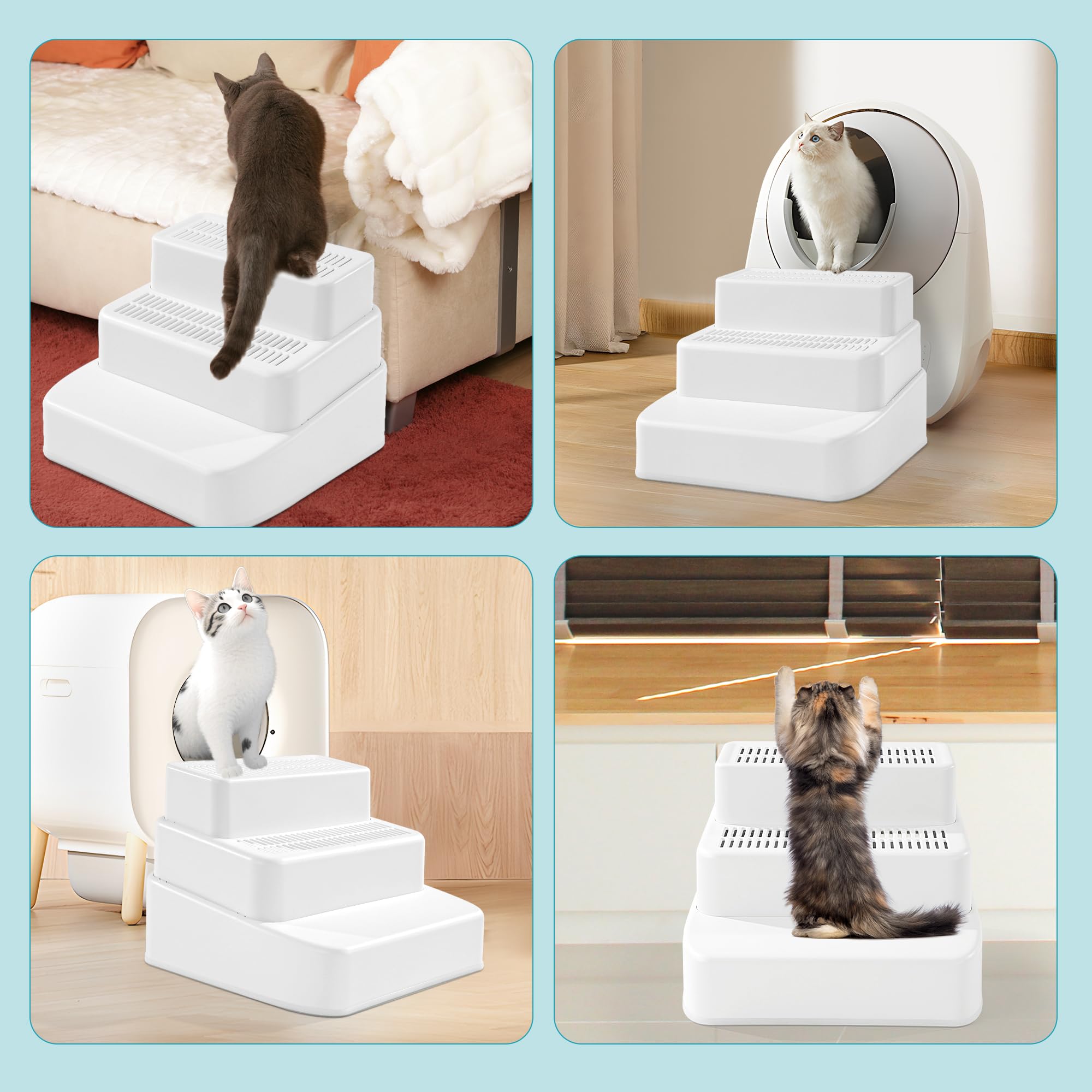 BALAPET compatibility with various litter boxes and adjustable height options