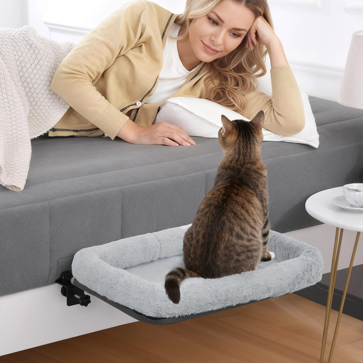 BALAPET Firm Bedside Cat Bed frame showcases stable construction for long rest near you