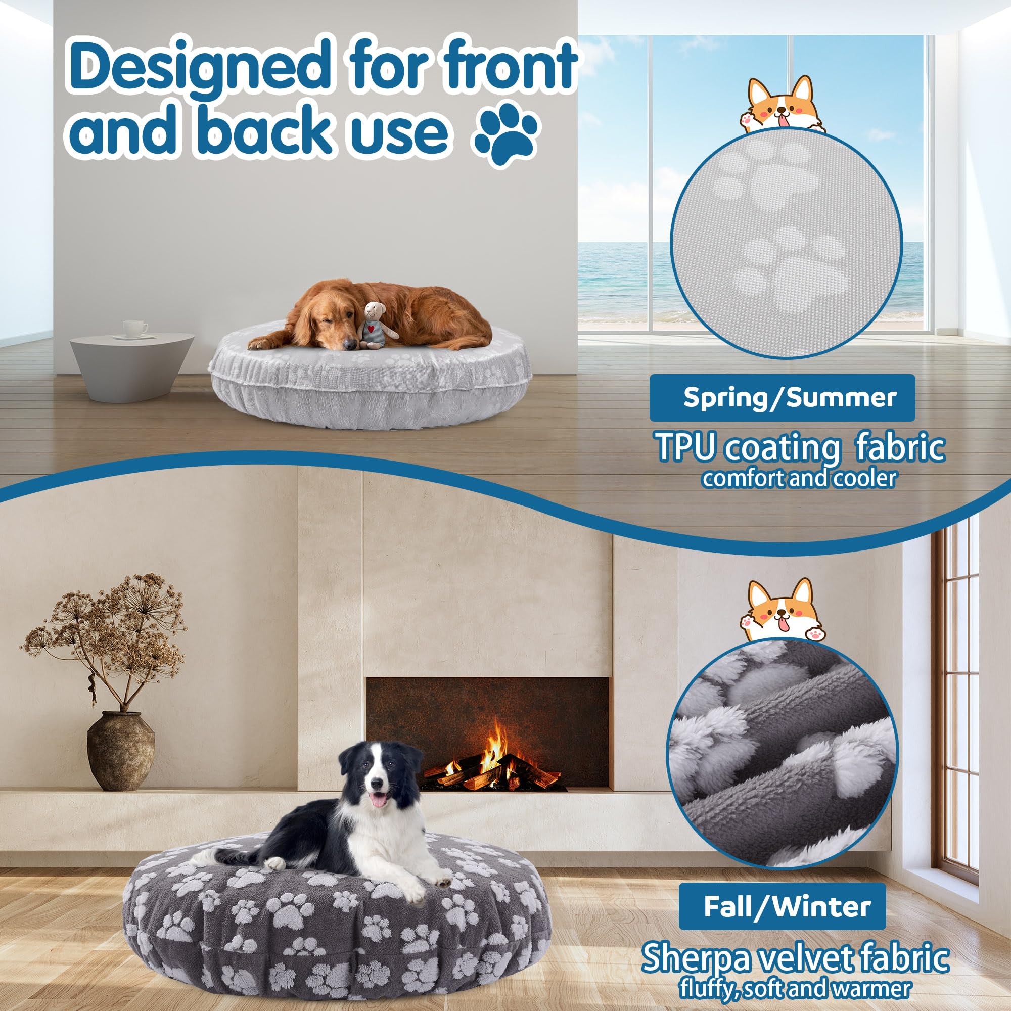 BALAPET machine washable dog bed cover simplifies cleaning after adventures