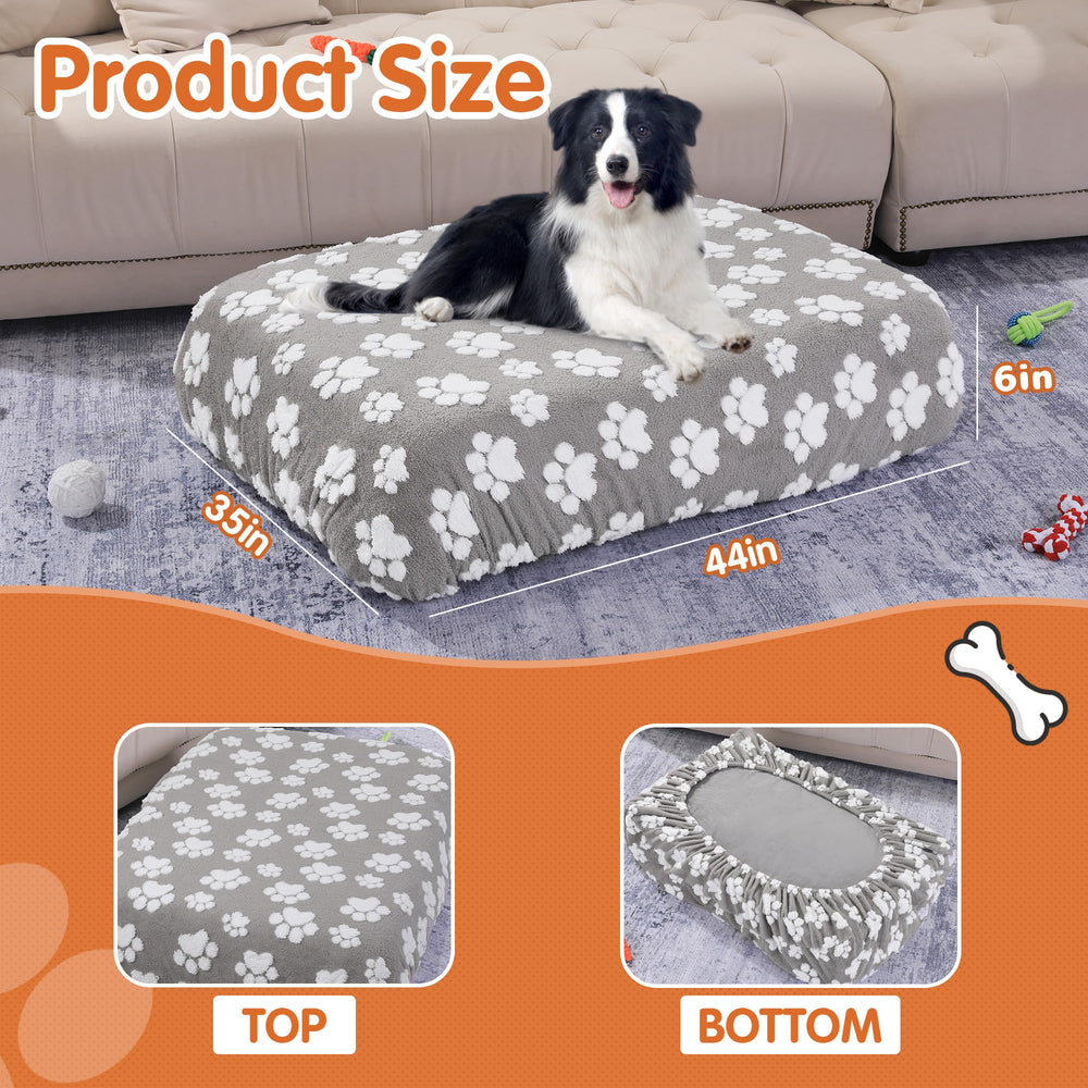 BALAPET dog bed cover in soft plush velvet for a cozy sleeping experience