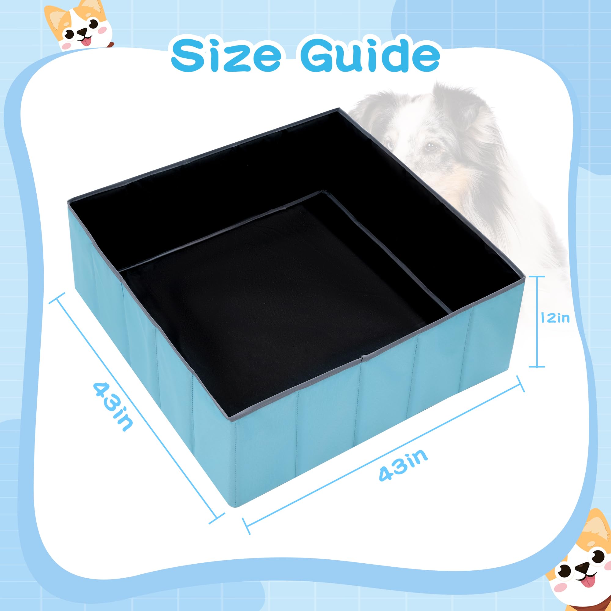 BALAPET Whelping Box folded for easy portability and travel-friendly use
