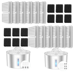 BalimoPet cat fountain filters 12-pack in action, delivering cleaner water.