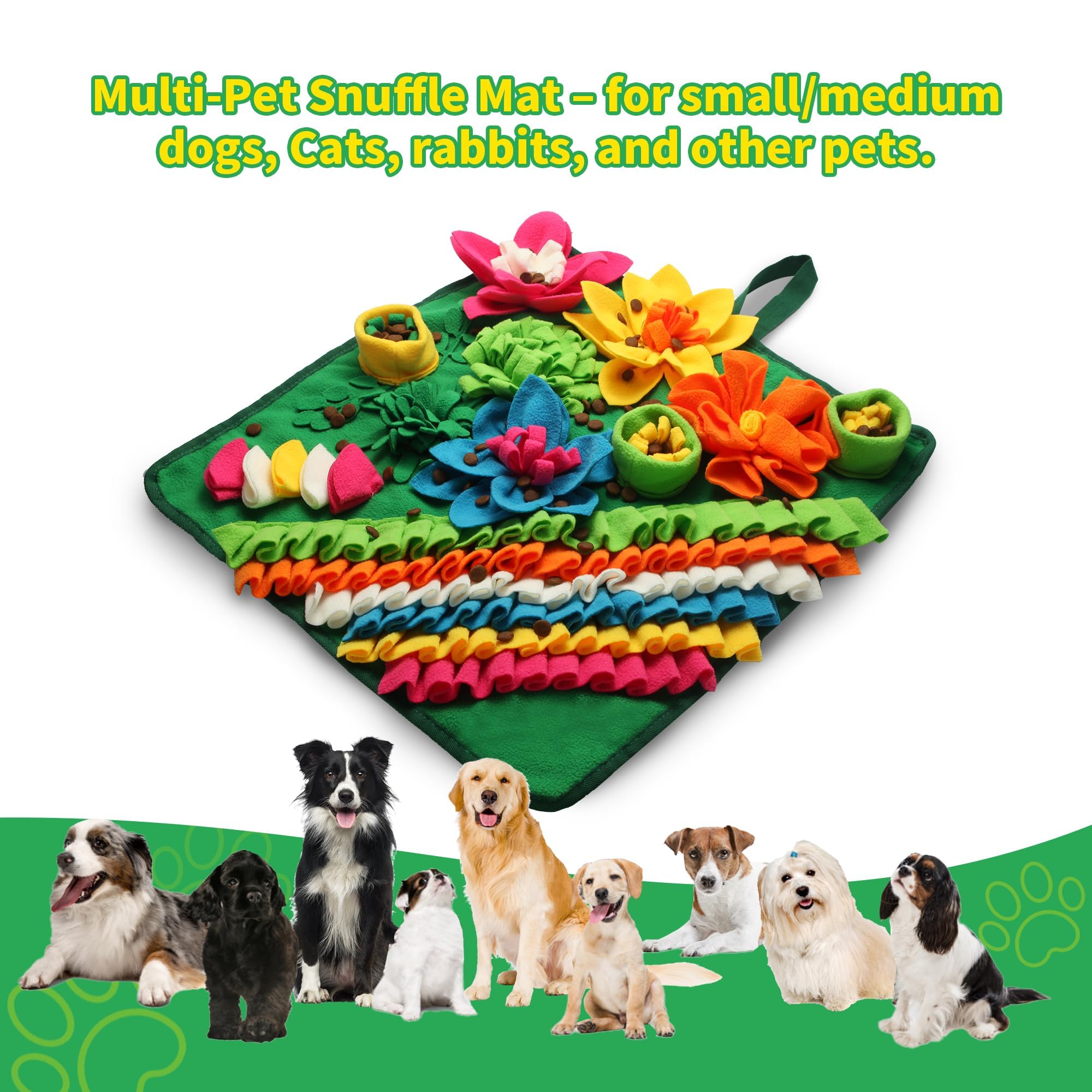 Banlangen snuffle mat non-slip base keeps it steady