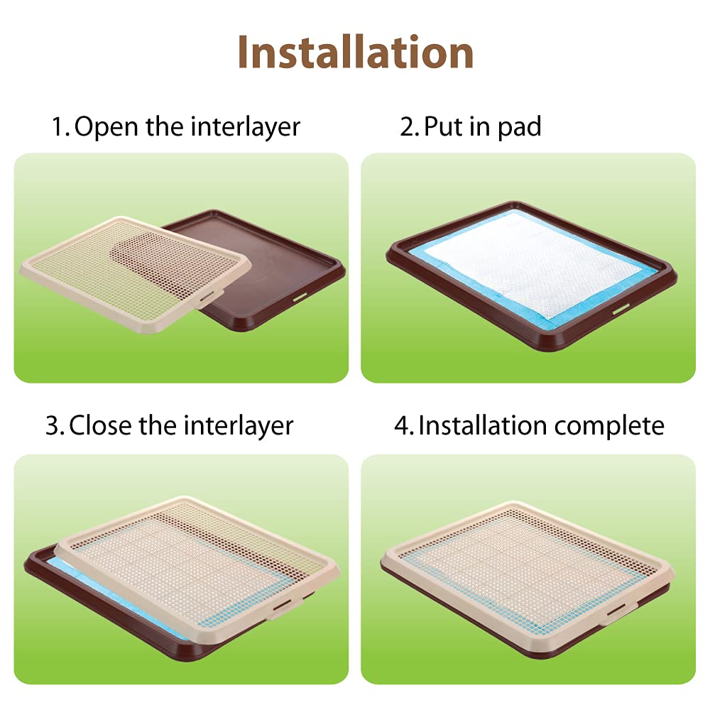 BANU Puppy Pee Pad Holder easy assembly for quick setup.
