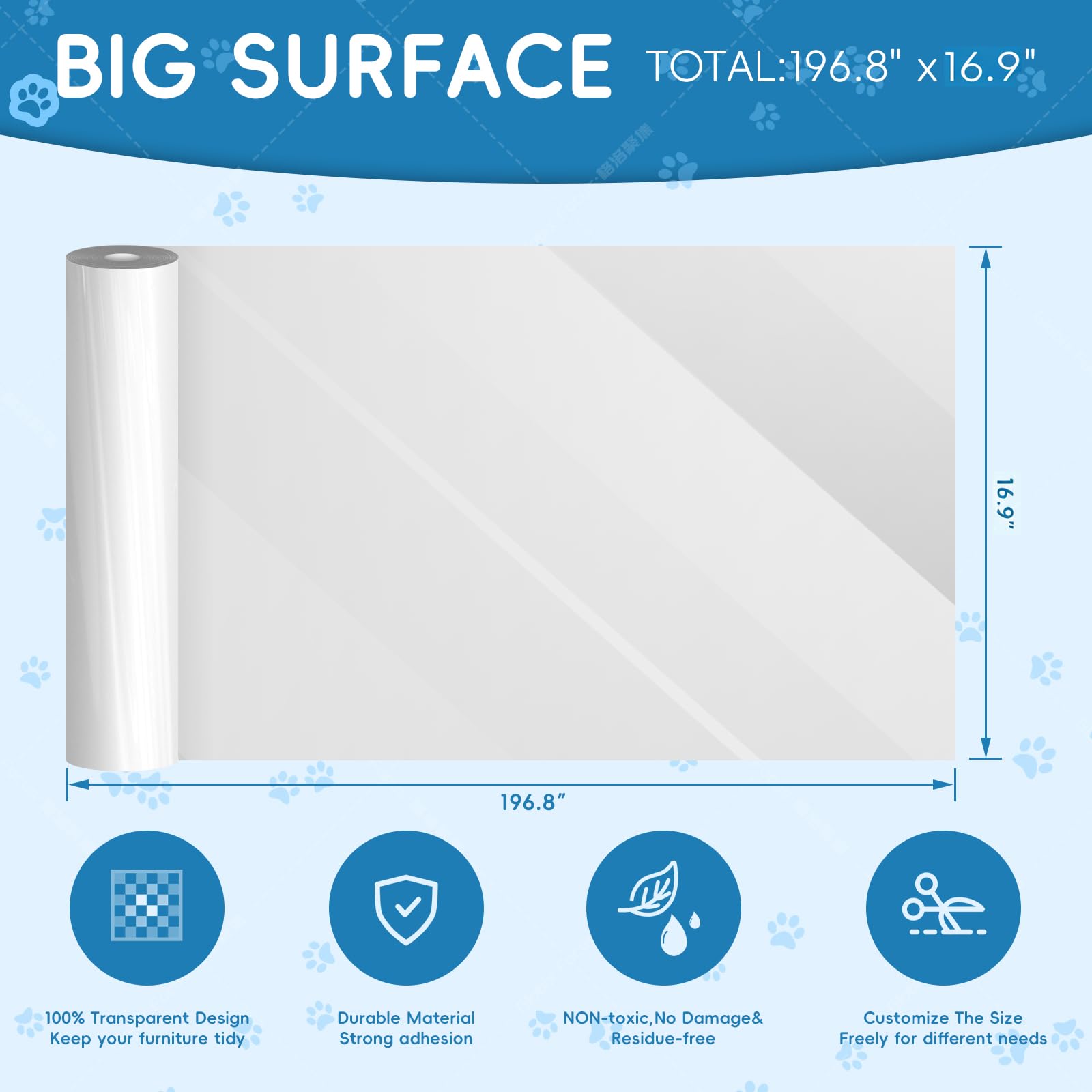 Baoant versatile protection on sofa, bed, and table for scratch-free living.