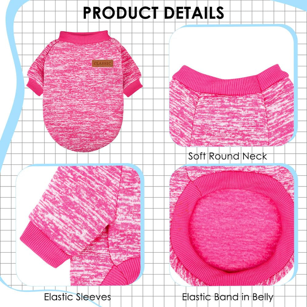 Baobicute purple dog sweater on a pet for stylish warmth outdoors