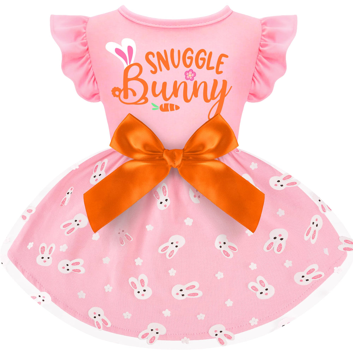 BAOBICUTE dog Easter outfit with ruffle dress for festive photoshoots.