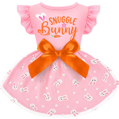 BAOBICUTE dog Easter outfit with ruffle dress for festive photoshoots.