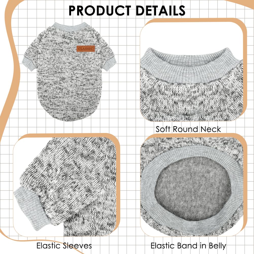 Baobicute soft polyester dog sweater providing breathable warmth for daily wear