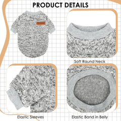 Baobicute soft polyester dog sweater providing breathable warmth for daily wear