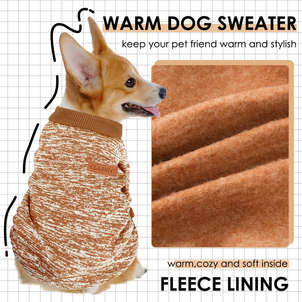 Baobicute winter dog sweaters for small dogs in multiple colors for stylish outings