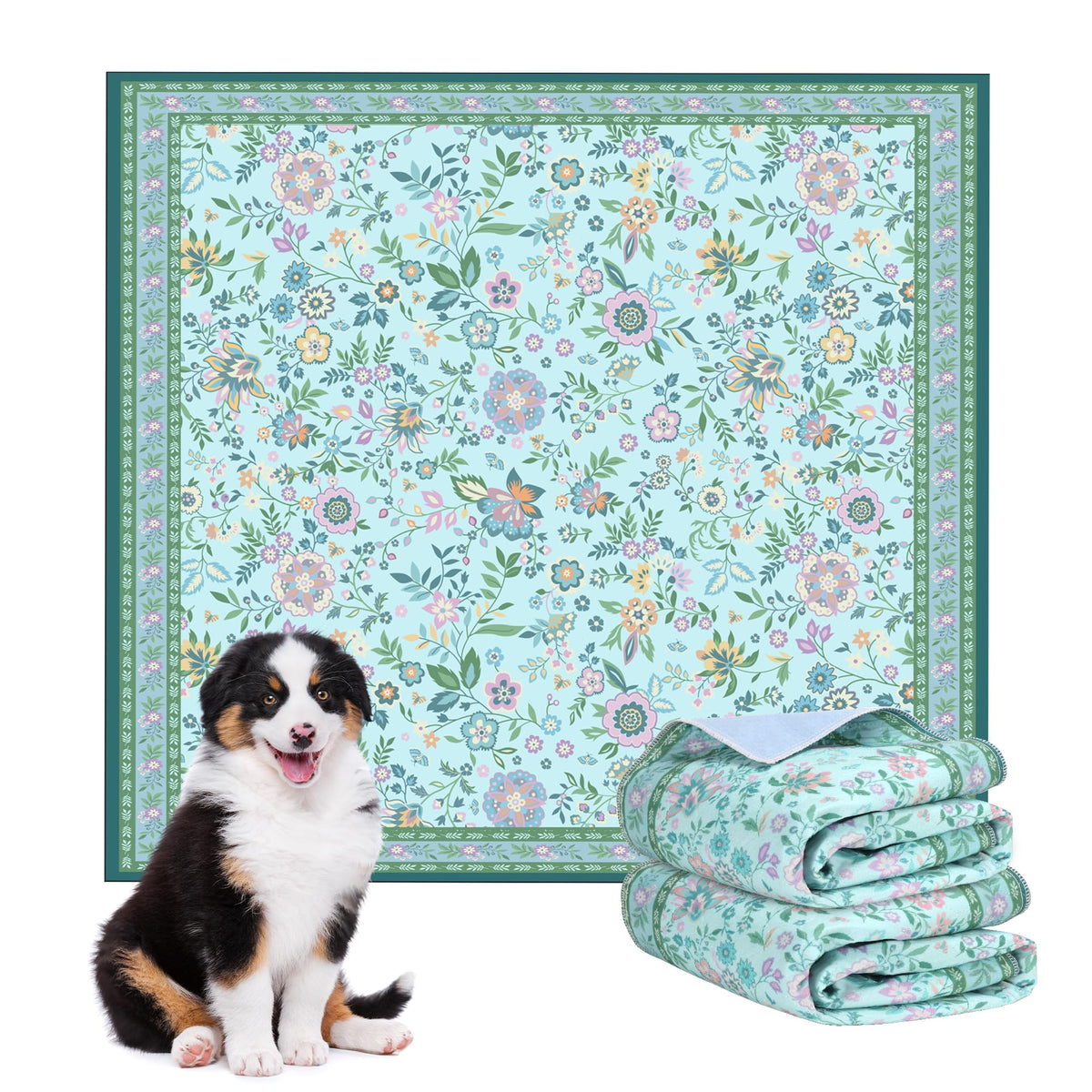 Baodan pee pads with non-slip base protecting floors during potty training.