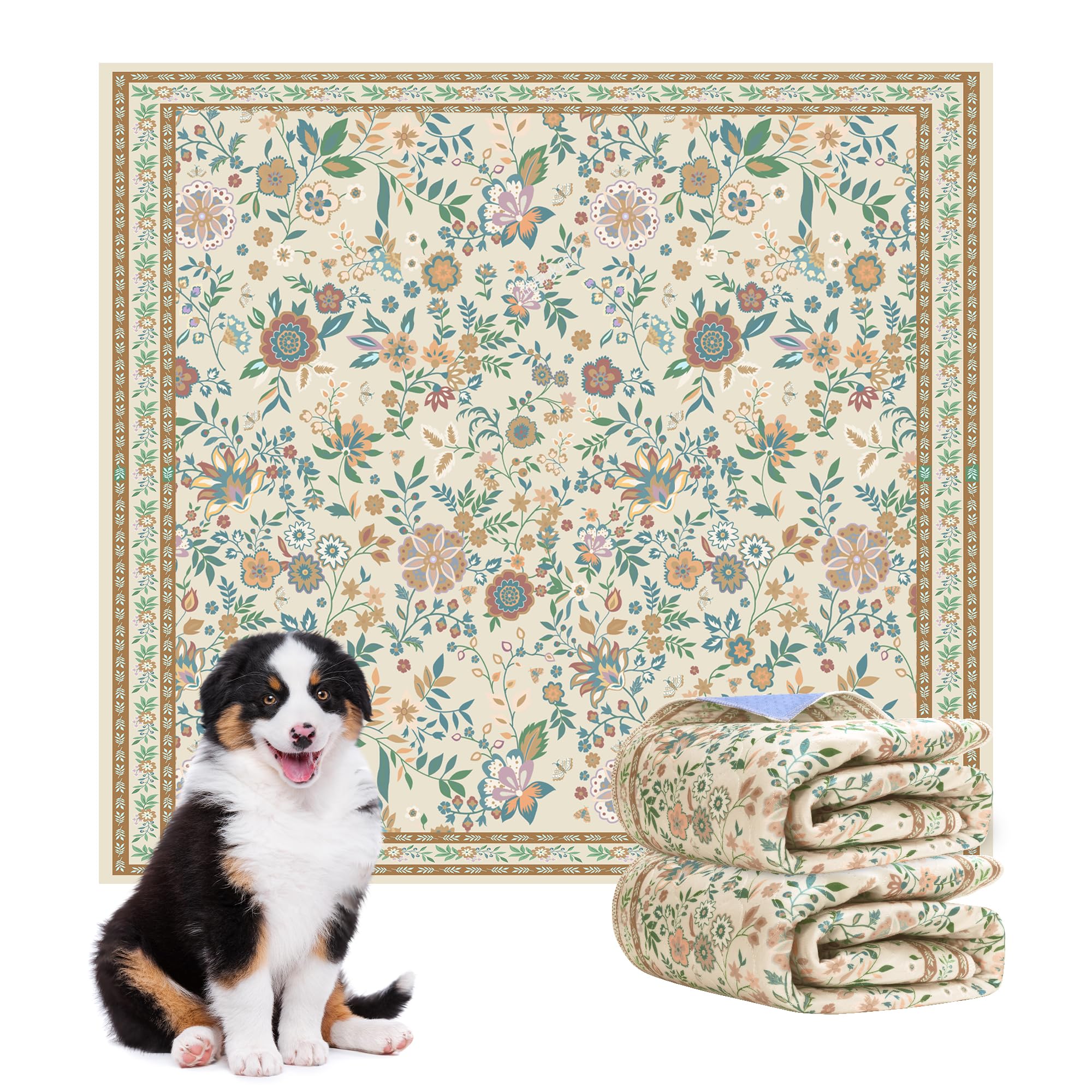 Baodan washable pad with flowers design for large-area training and protection