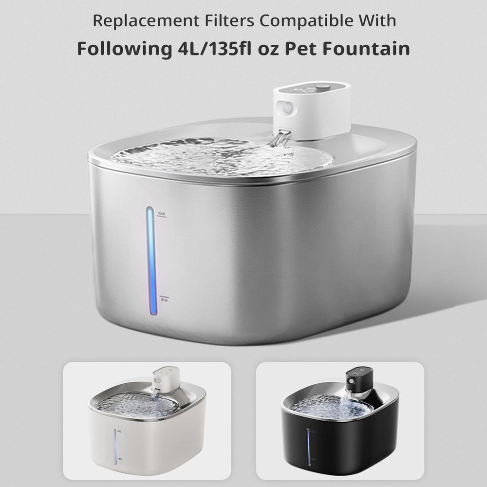 Baofum replacement filters for 4L fountains reduce odors