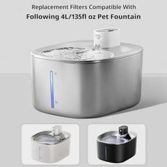Baofum replacement filters for 4L fountains reduce odors