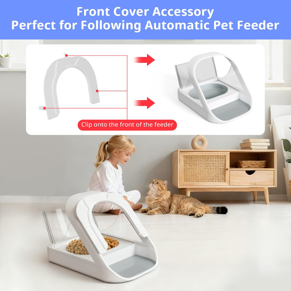 Baofum front cover on feeder — secure front-clip prevents front access.