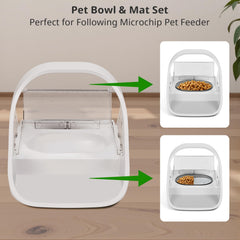 Baofum bowl mat catches spills to keep floors clean.