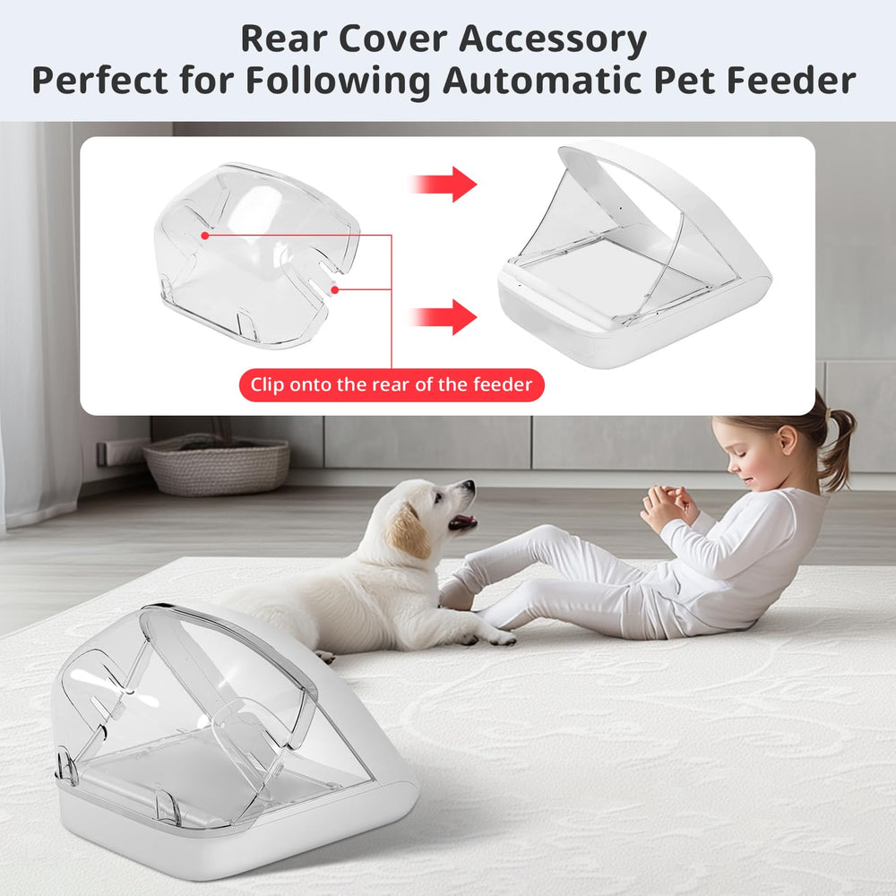 Baofum rear cover guards against dust and debris at the feeding bowl