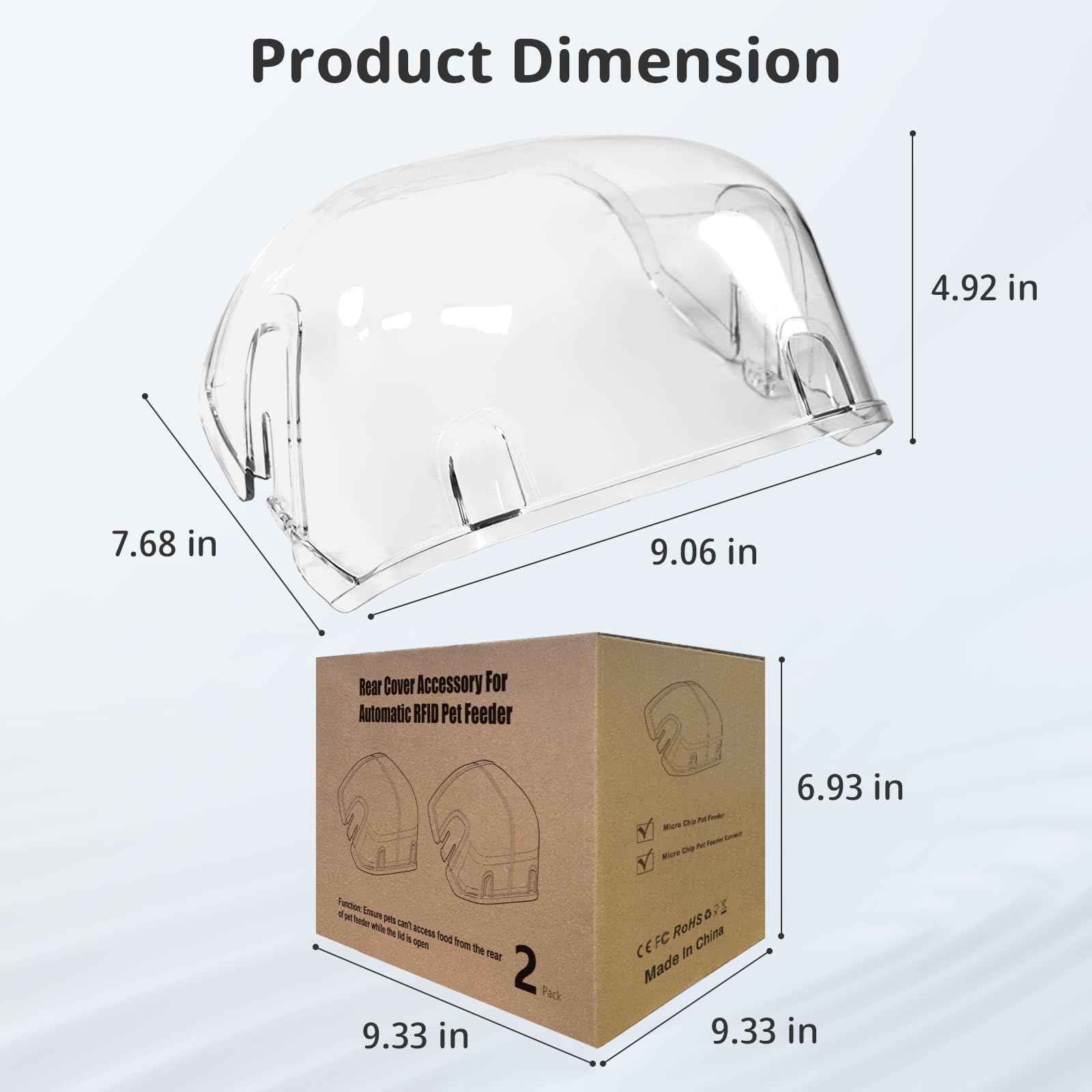 Baofum rear cover offers heat-resistant, long-term use with safe materials.