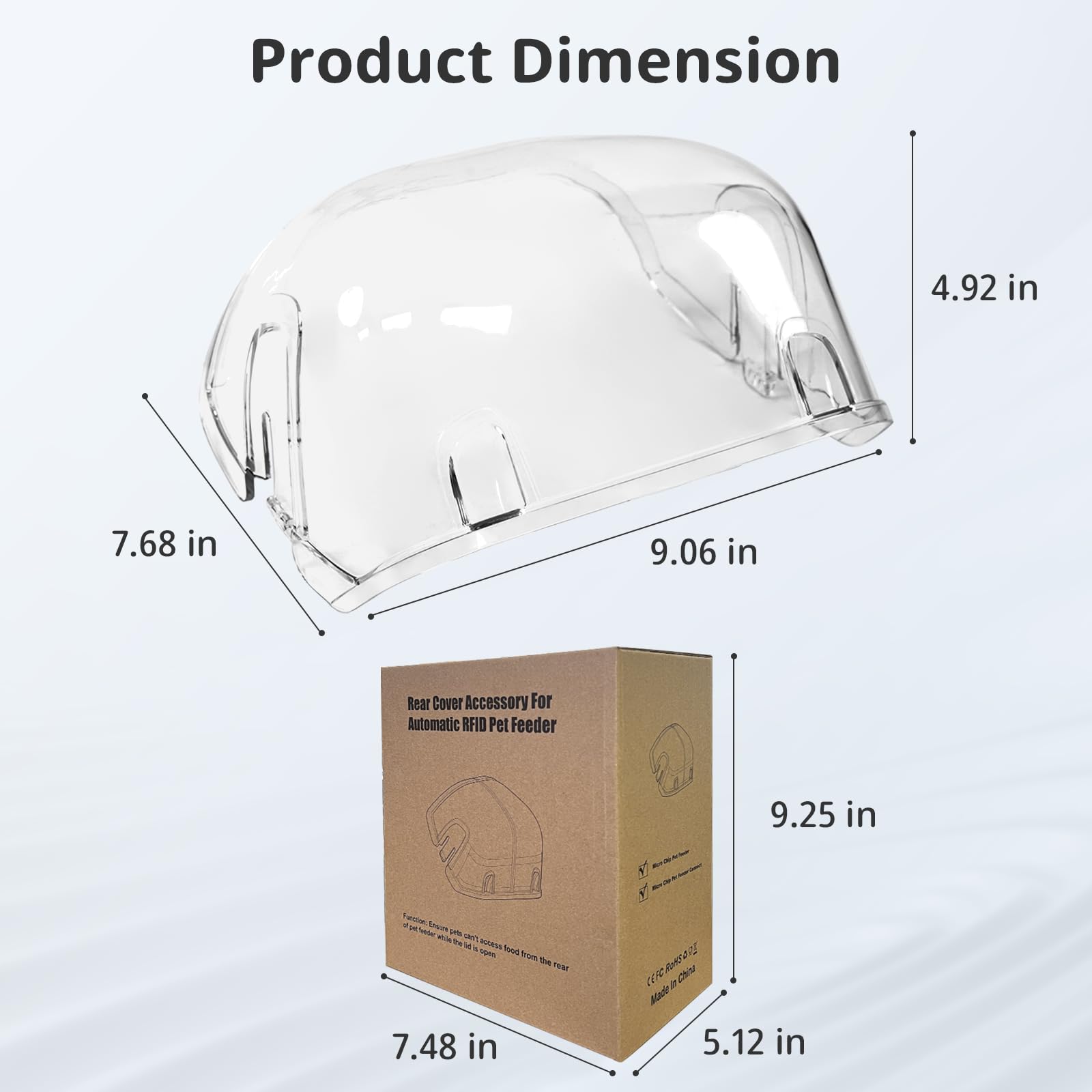 Baofum rear cover enhances feeder cleanliness by reducing back-of-feeder access