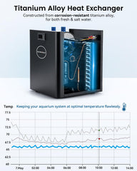 BAOSHISHAN chiller controls panel highlights easy temperature tuning