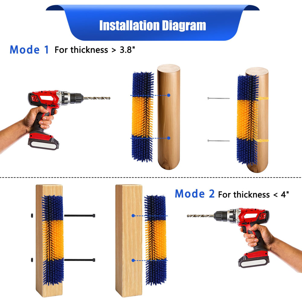 BAOXIALIKEMAO quick-install kit with screws and expansion tubes.
