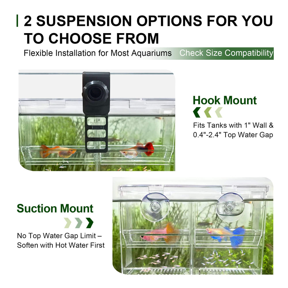 BaoZqua dual mounting enables versatile tank placement
