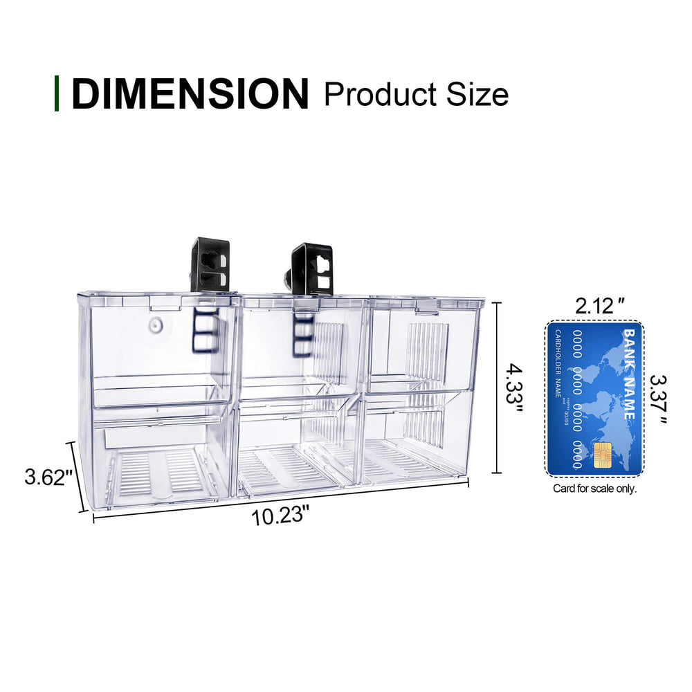 BaoZqua isolation box mounted with suction cups and hook