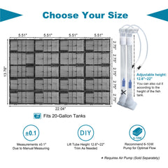 BaoZqua modular plates provide wide coverage for even water flow