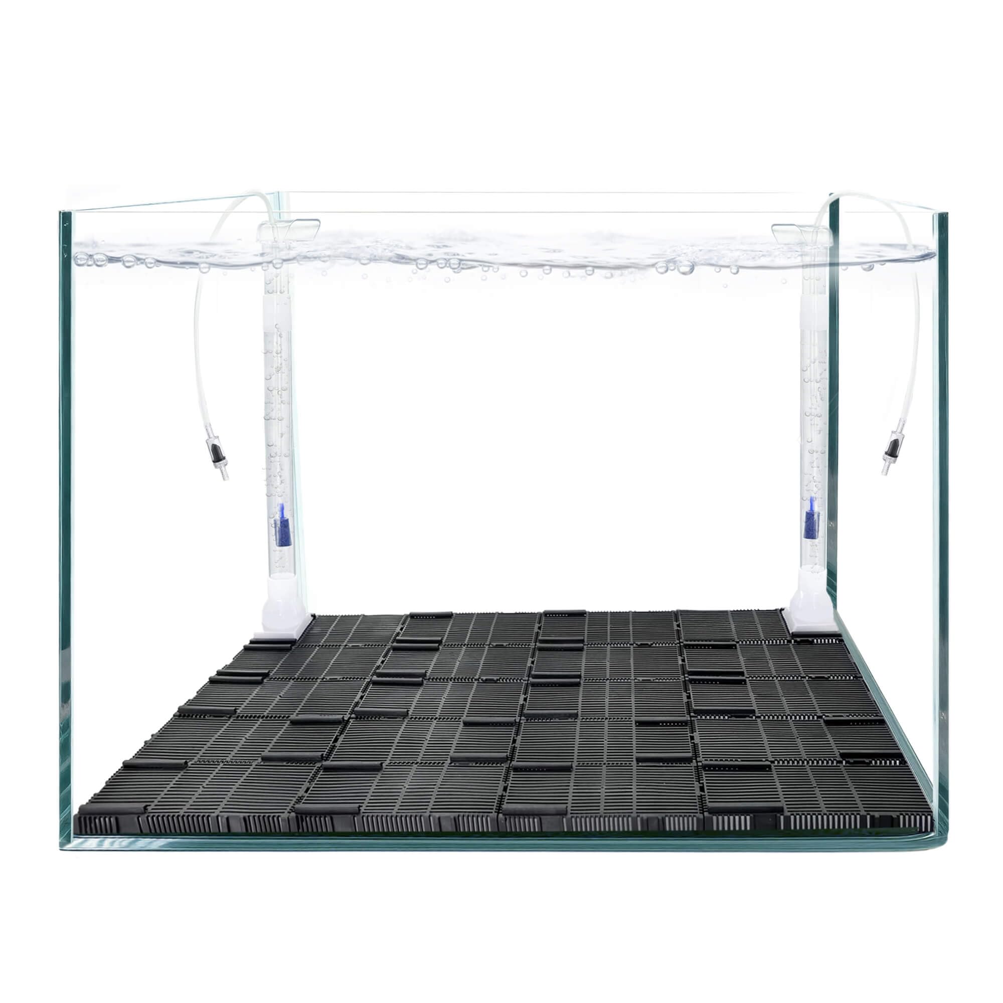 BaoZqua undergravel plates show the 20-piece filtration set for aquariums