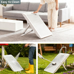 Foldable portable BAQTALE ramp stores under furniture or in car