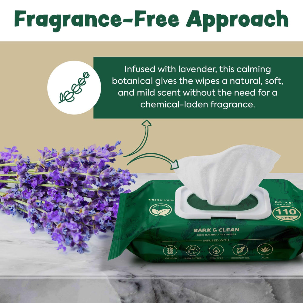Travel pack of Bark & Clean wipes for on-the-go pet care.
