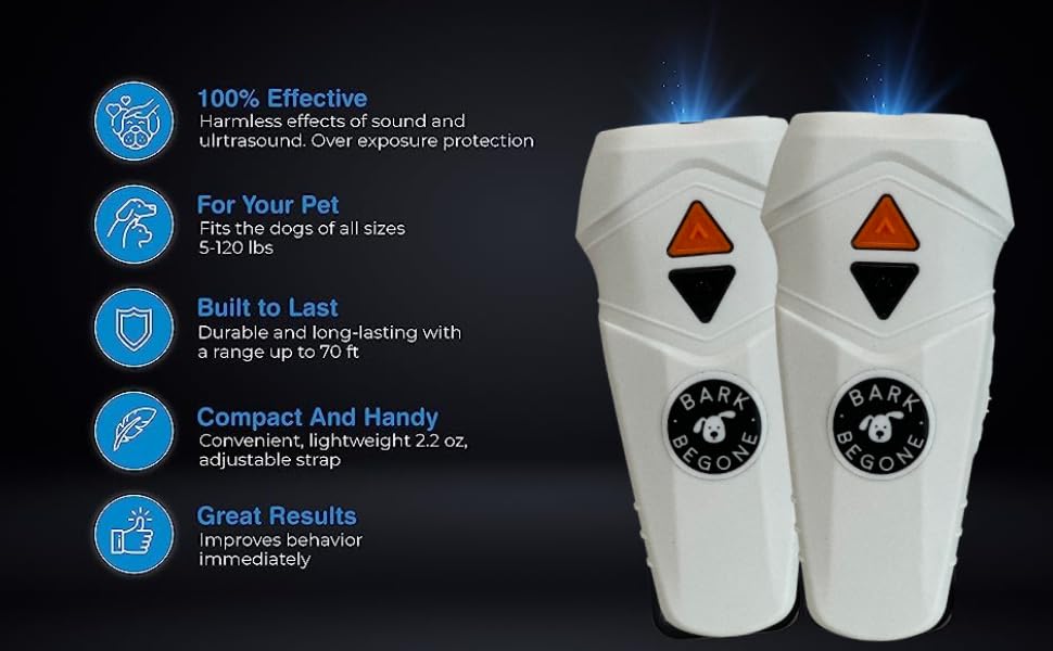 Bark Begone compact size ideal for travel and on-the-go use