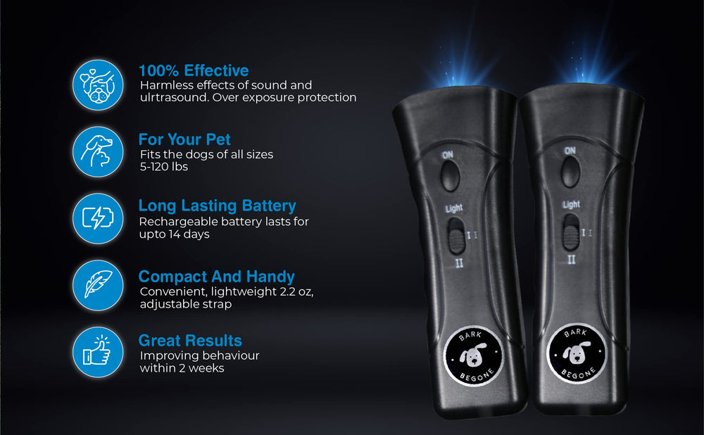 Bark Begone lightweight durable handheld trainer fits in your palm.